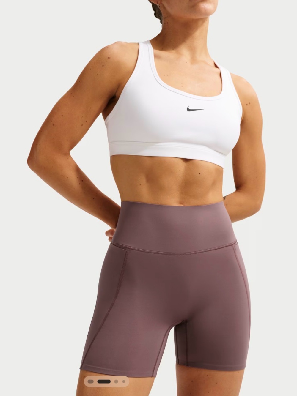 NWT! Nike Universa
Women's High-Waisted 5" Biker Shorts with No Front Seam
